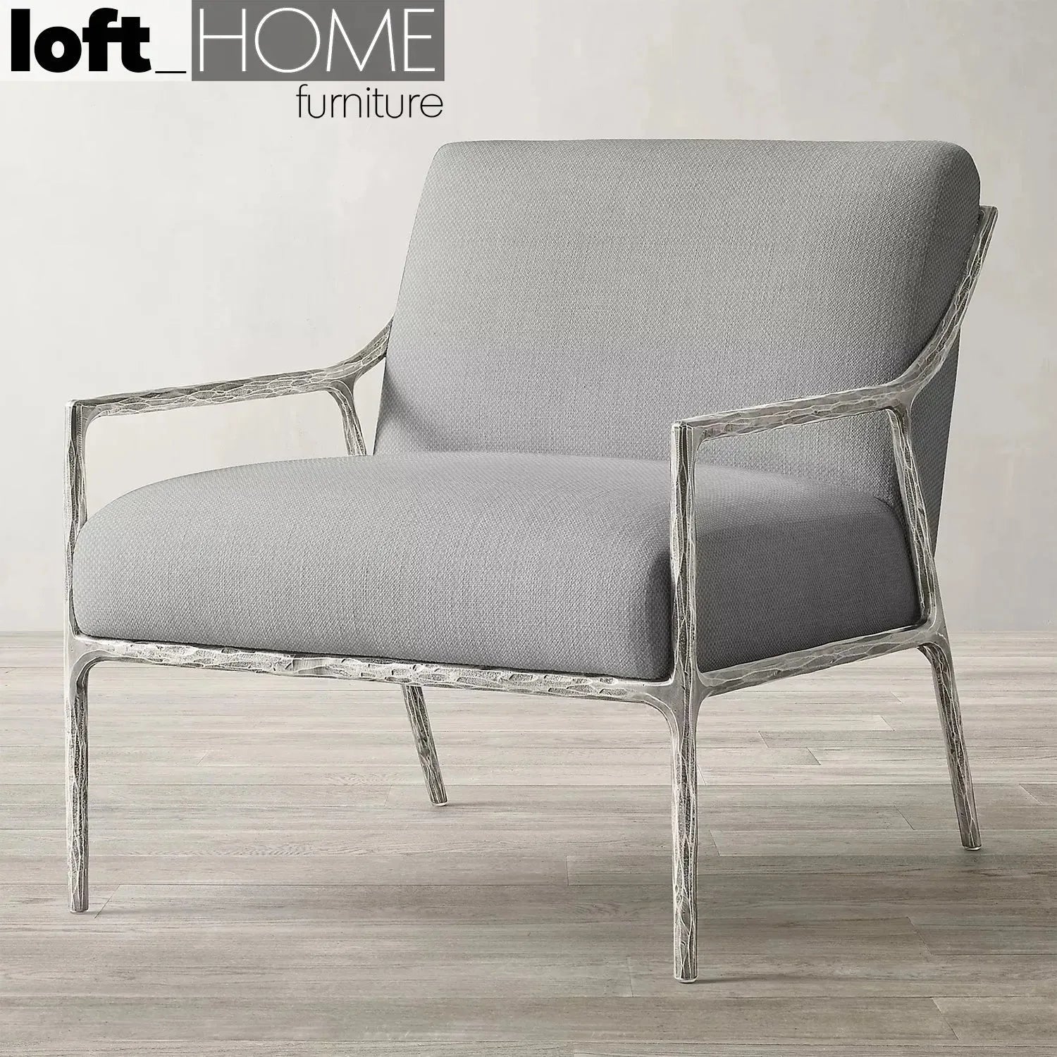 Minimalist Fabric 1 Seater Sofa THADDEUS SLOPE