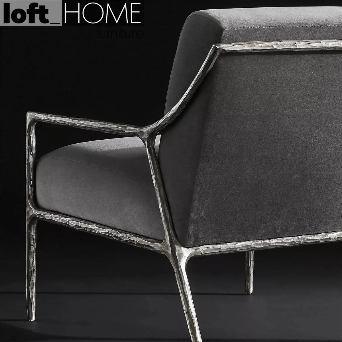 Minimalist Fabric 1 Seater Sofa THADDEUS SLOPE