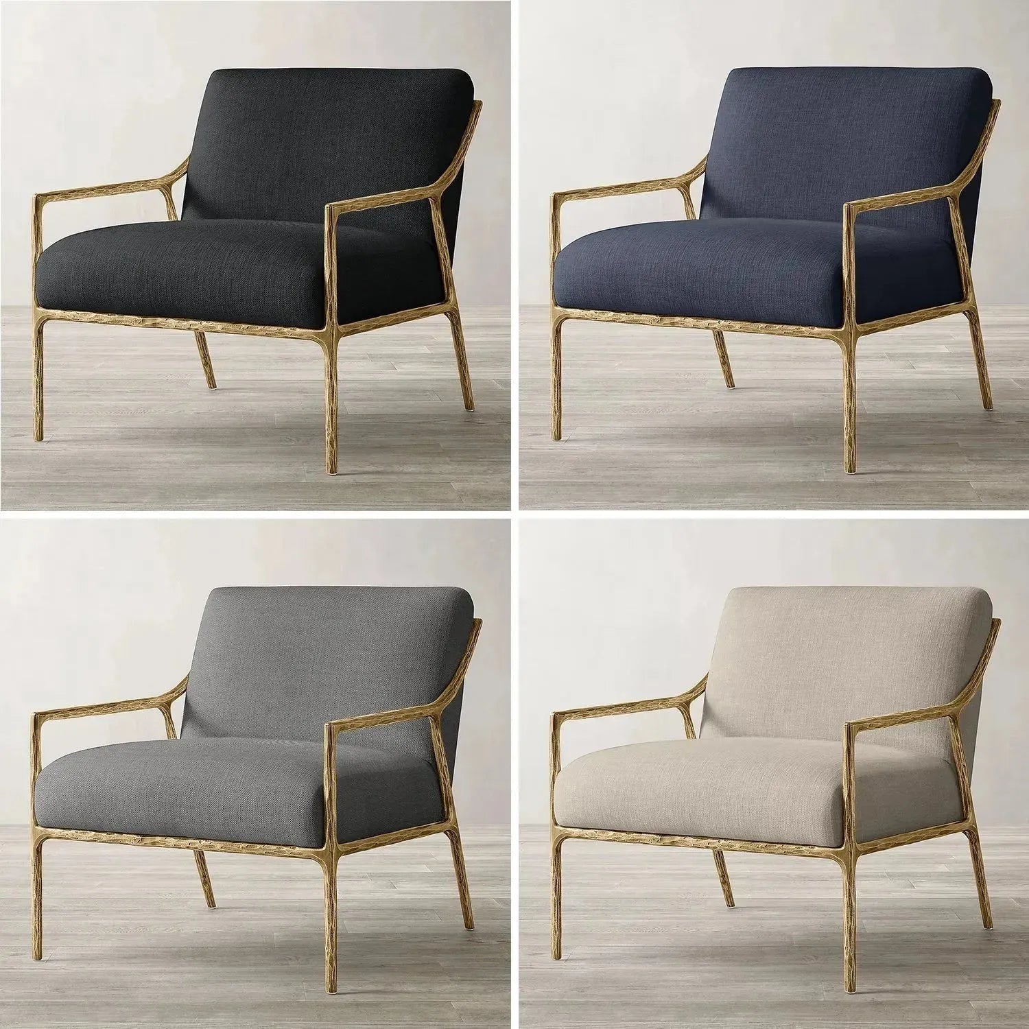 Minimalist Fabric 1 Seater Sofa THADDEUS SLOPE