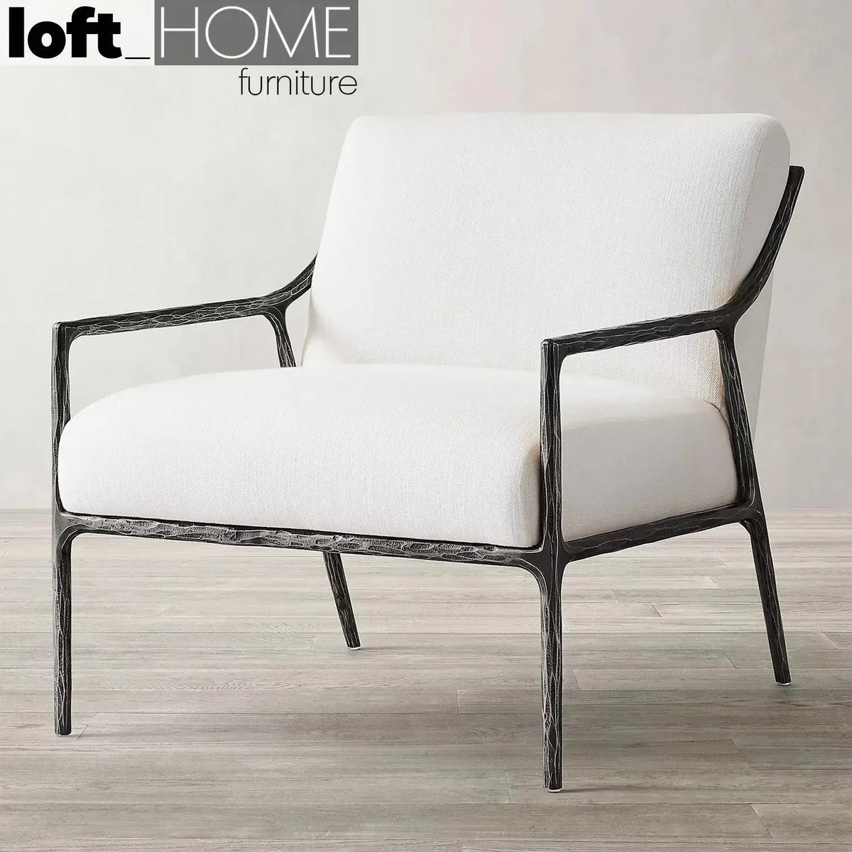 Minimalist Fabric 1 Seater Sofa THADDEUS SLOPE