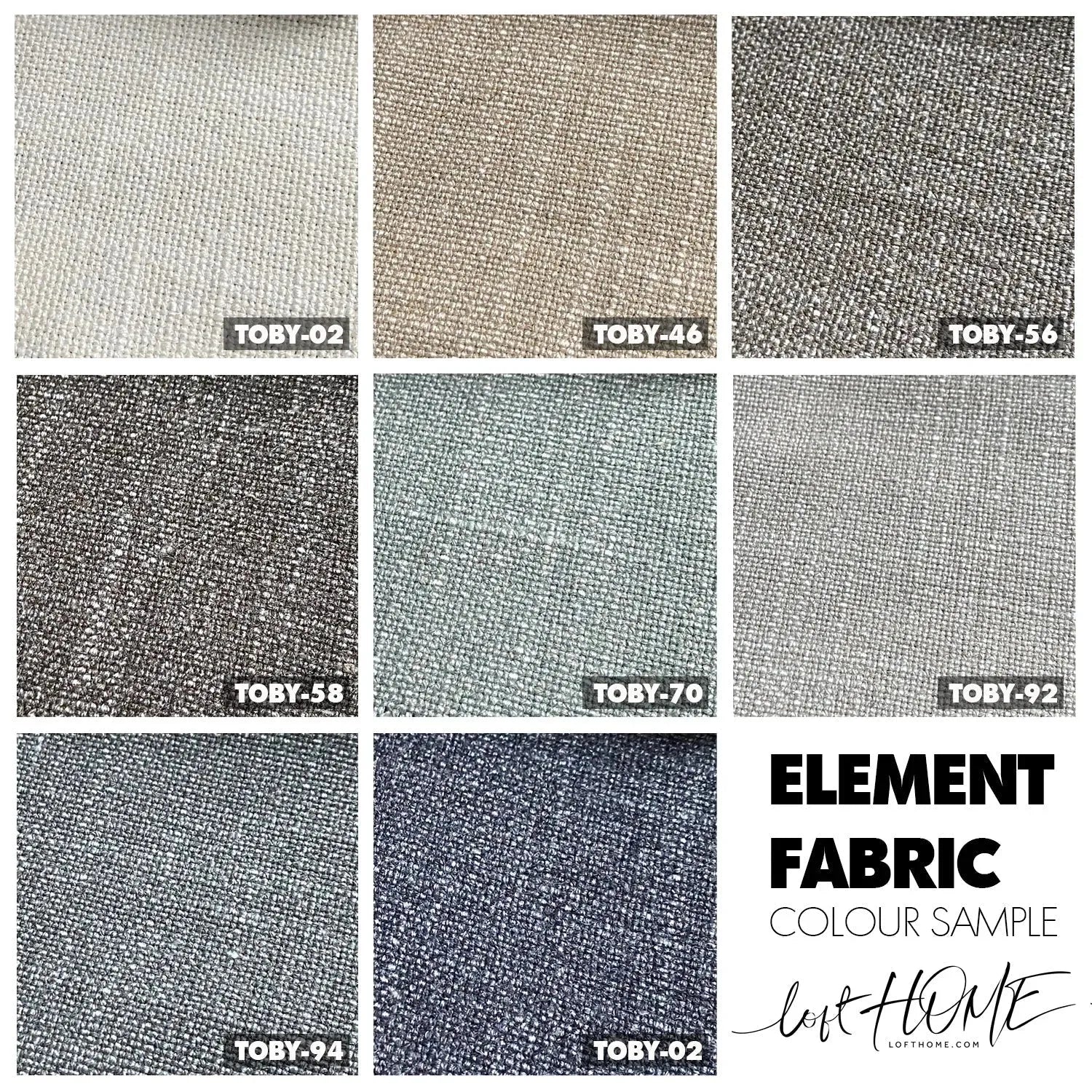 Minimalist Fabric 1 Seater Sofa THADDEUS SLOPE