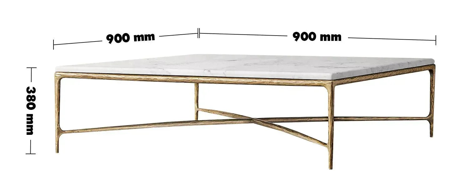 Minimalist Marble Coffee Table THADDEUS SQUARE