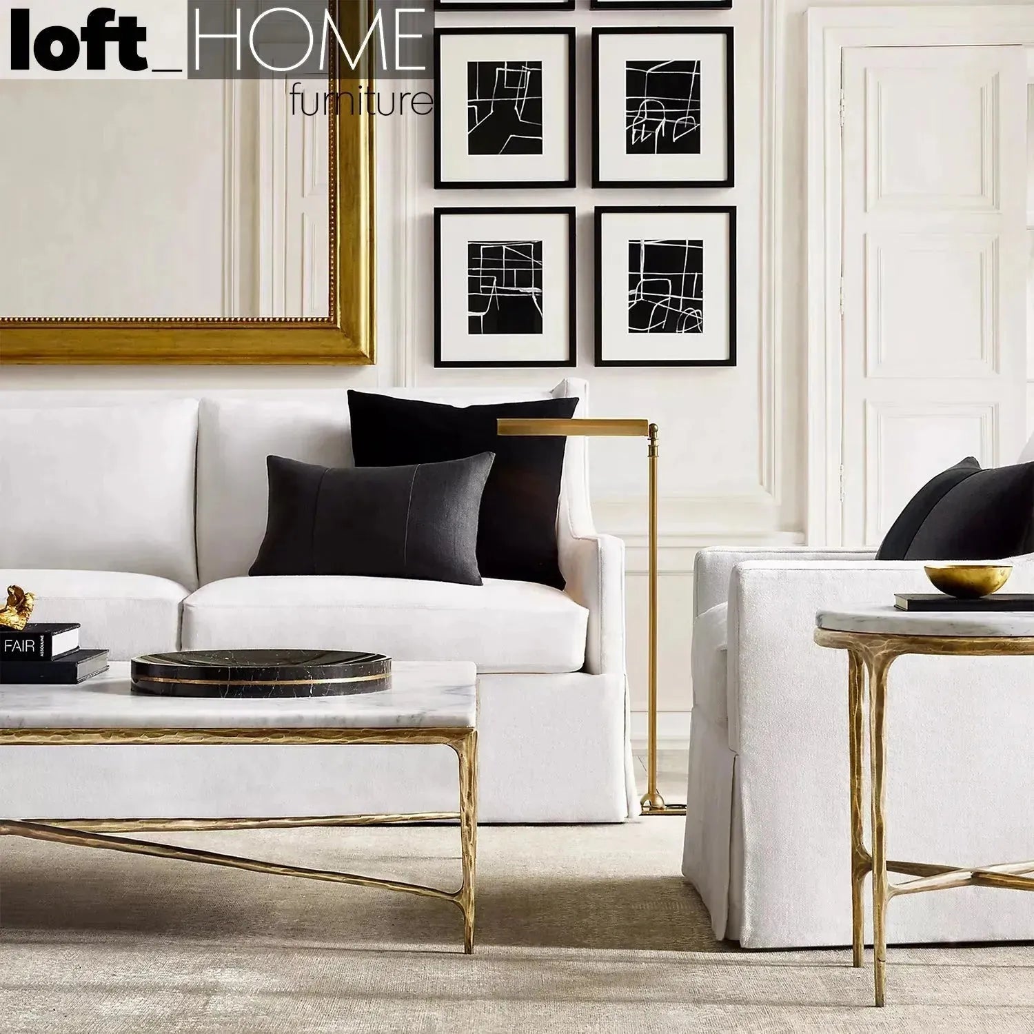 Minimalist Marble Coffee Table THADDEUS