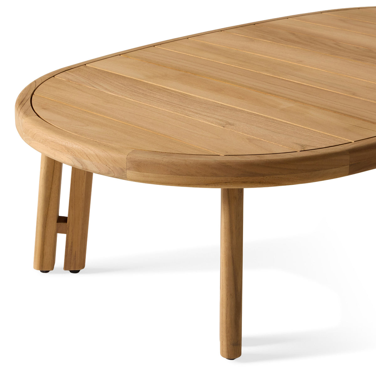 Ojai Teak Coffee Table, surface and finish close up