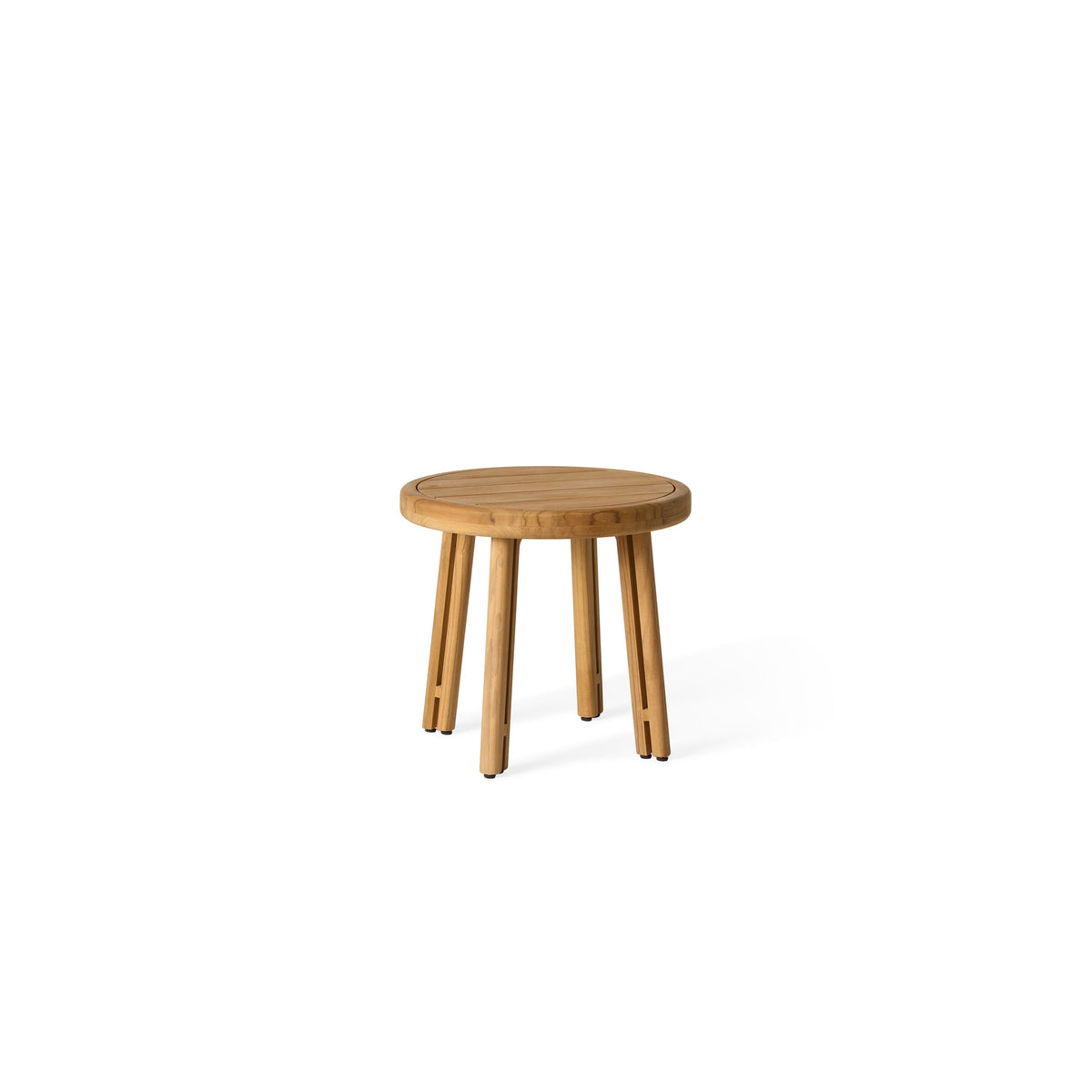 Ojai Teak Side Table, side profile