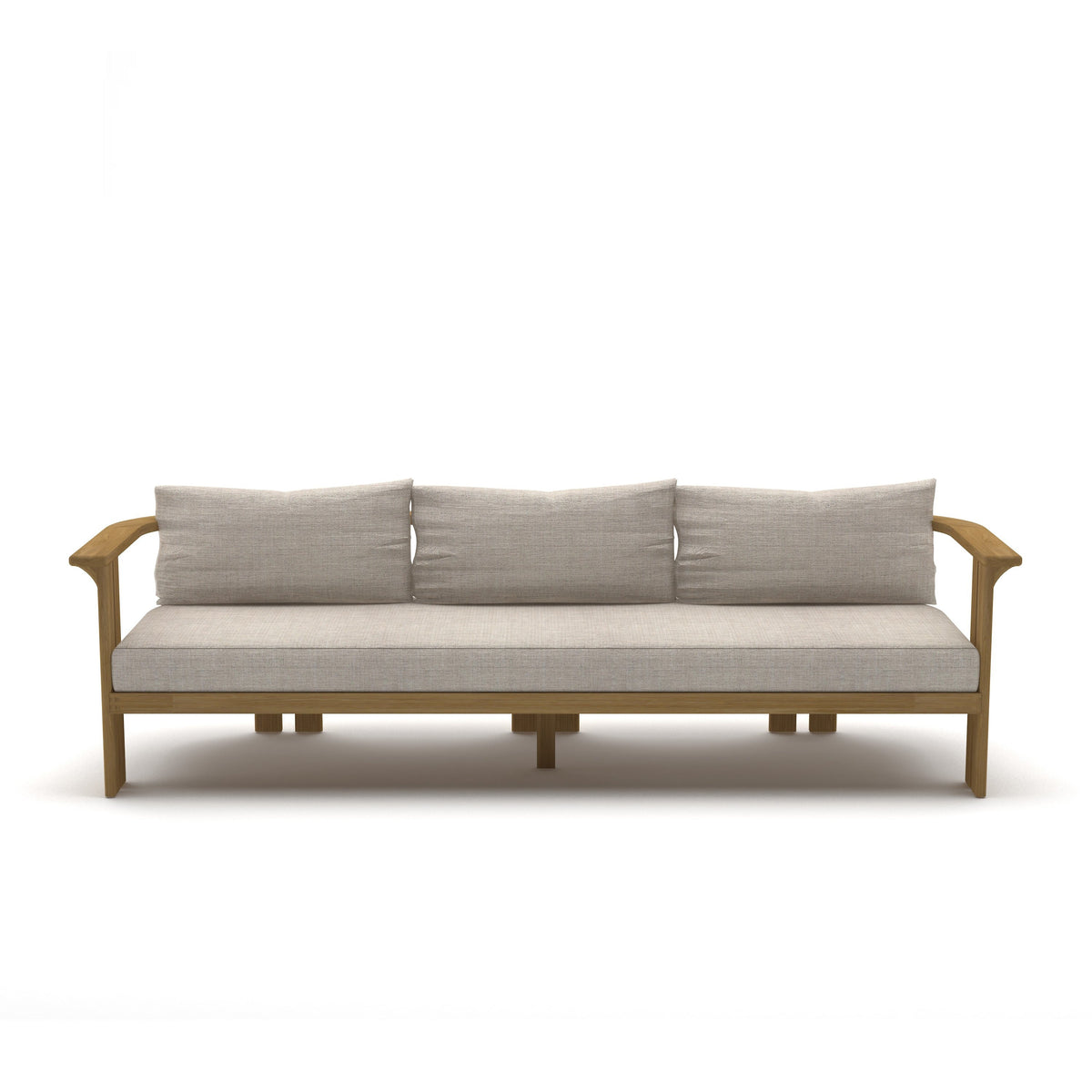 Ojai Teak Sofa, side profile