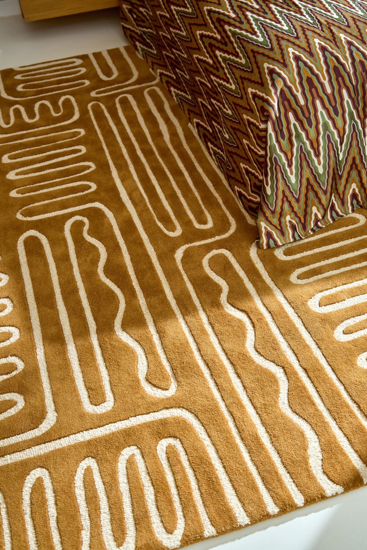 Brink and Campman Hollow Tan Multi Area Rug by Harlequin
