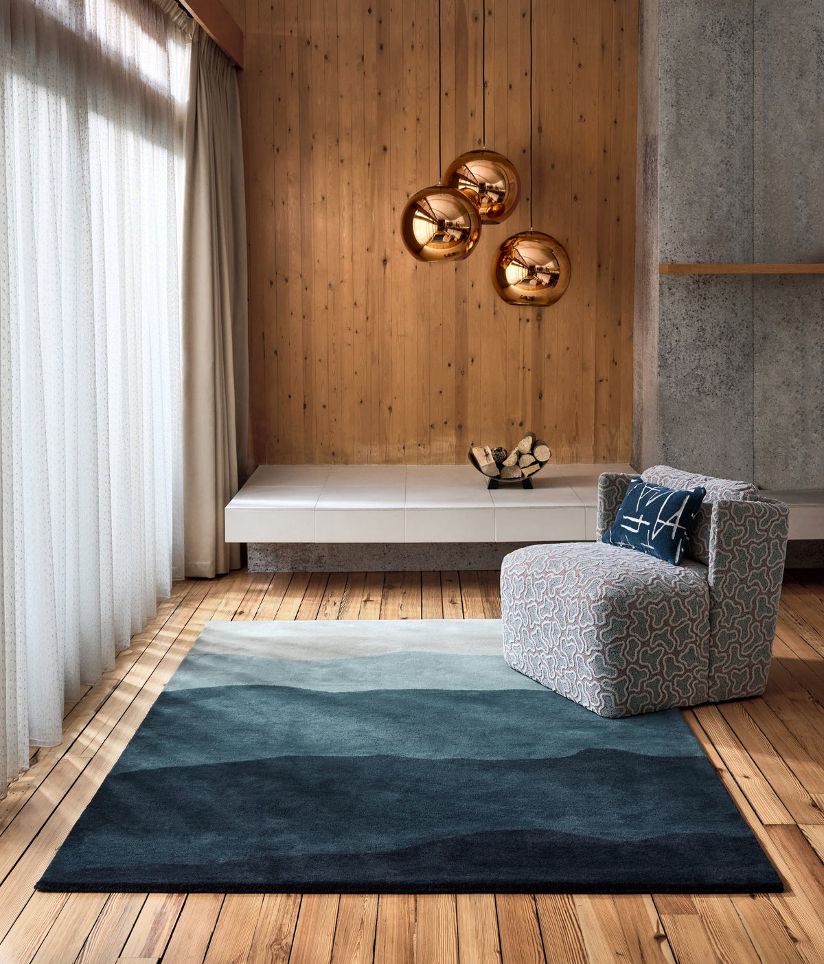 Brink and Campman Sedimetary Sedimentary Midnight Multi Area Rug by Harlequin