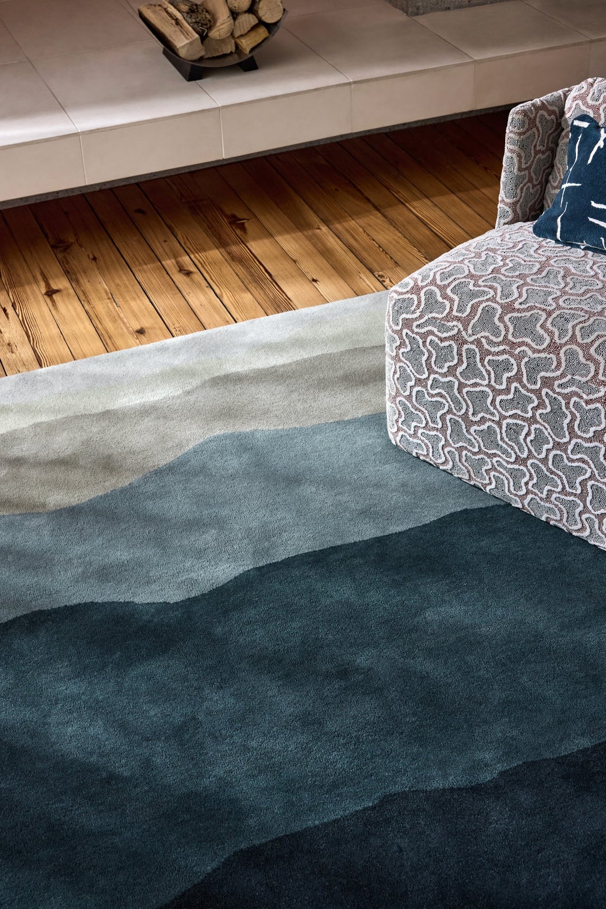 Brink and Campman Sedimetary Sedimentary Midnight Multi Area Rug by Harlequin