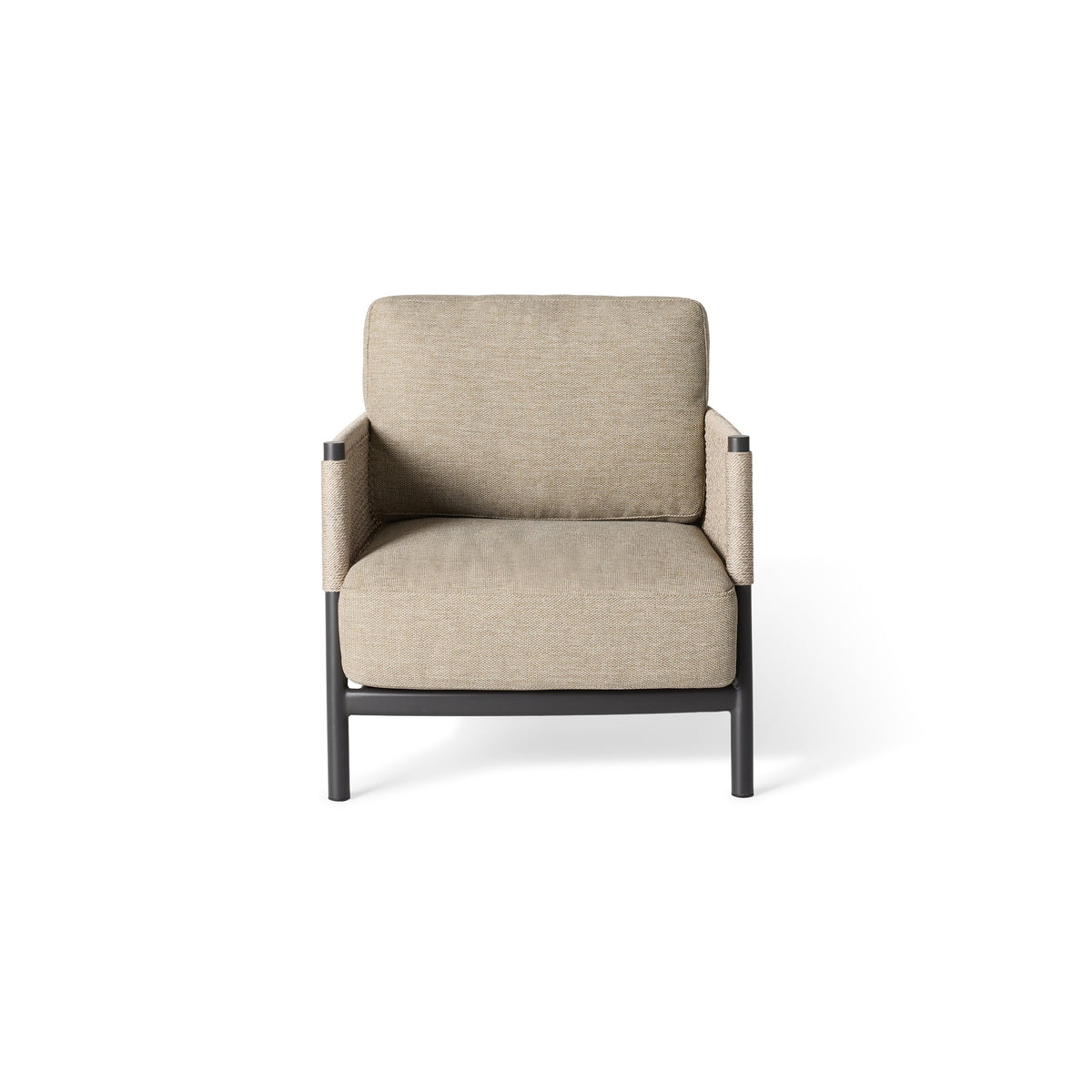 Saratoga Charcoal Aluminum Lounge Chair