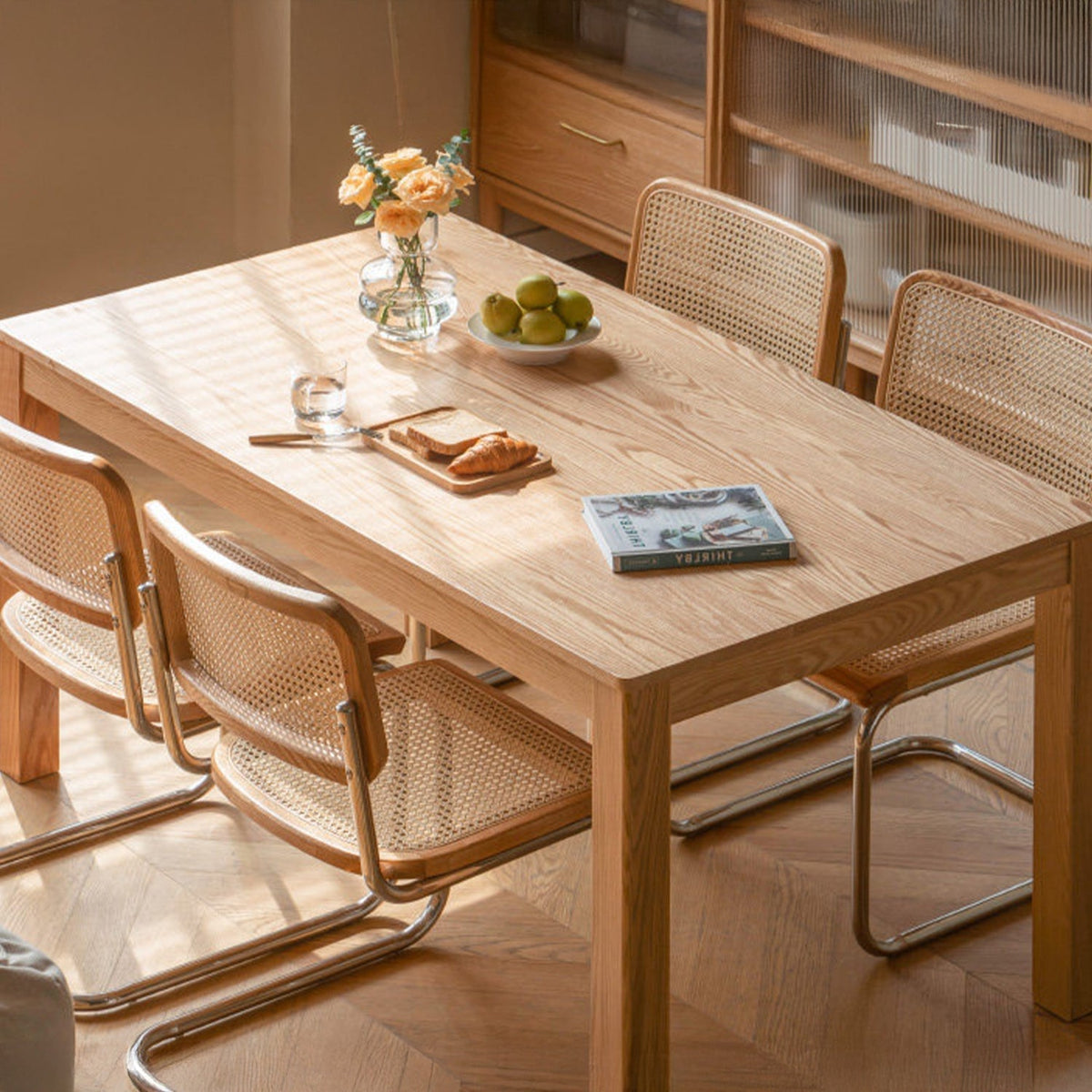 Scandinavian Oak Wood Dining Table ELM