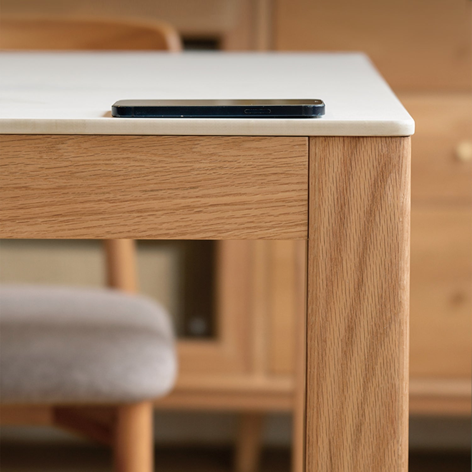 Scandinavian Oak Wood Dining Table ELM