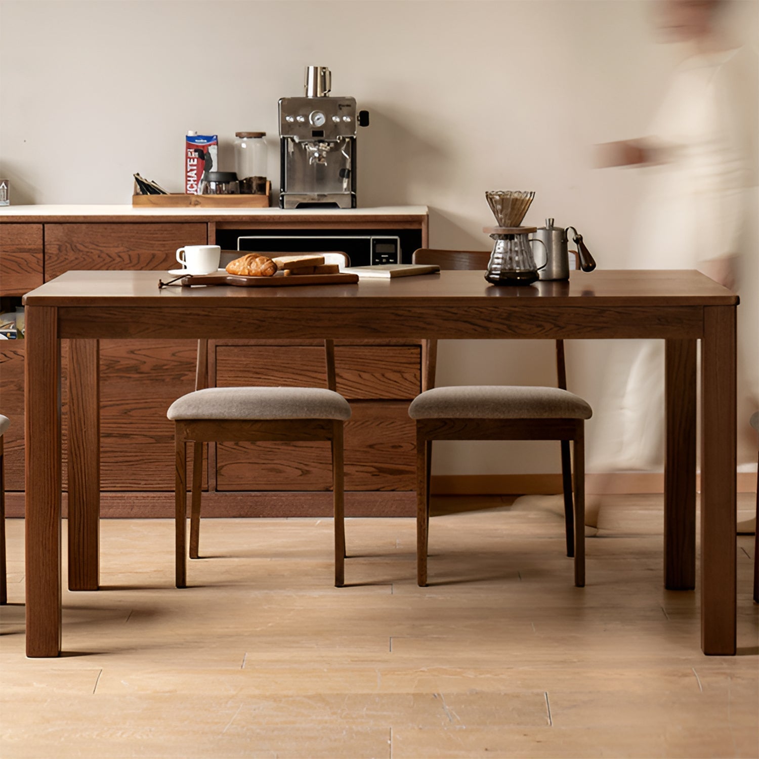 Japandi Oak Wood Dining Table WALDEN
