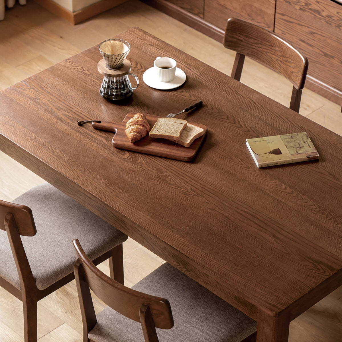 Japandi Oak Wood Dining Table WALDEN