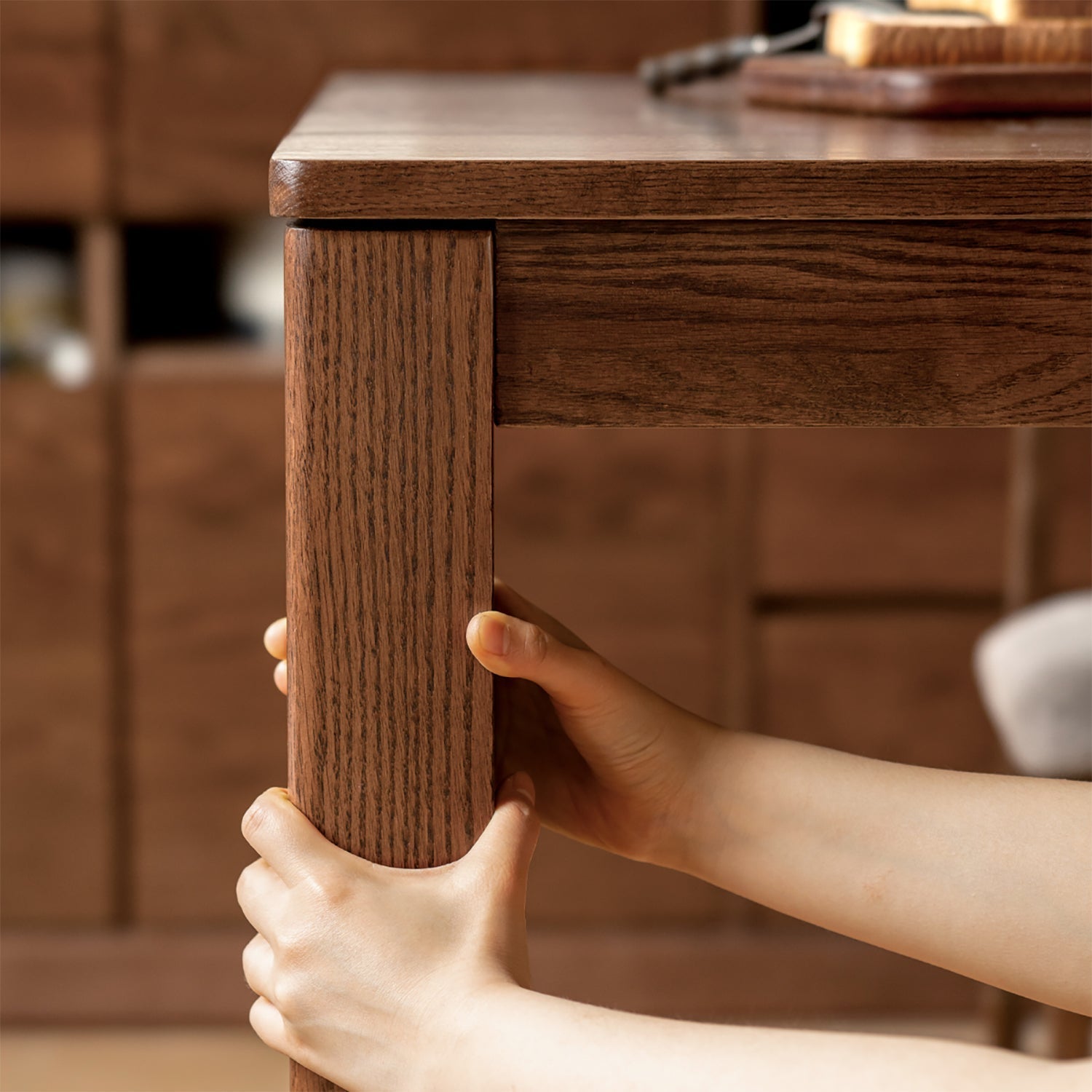 Japandi Oak Wood Dining Table WALDEN