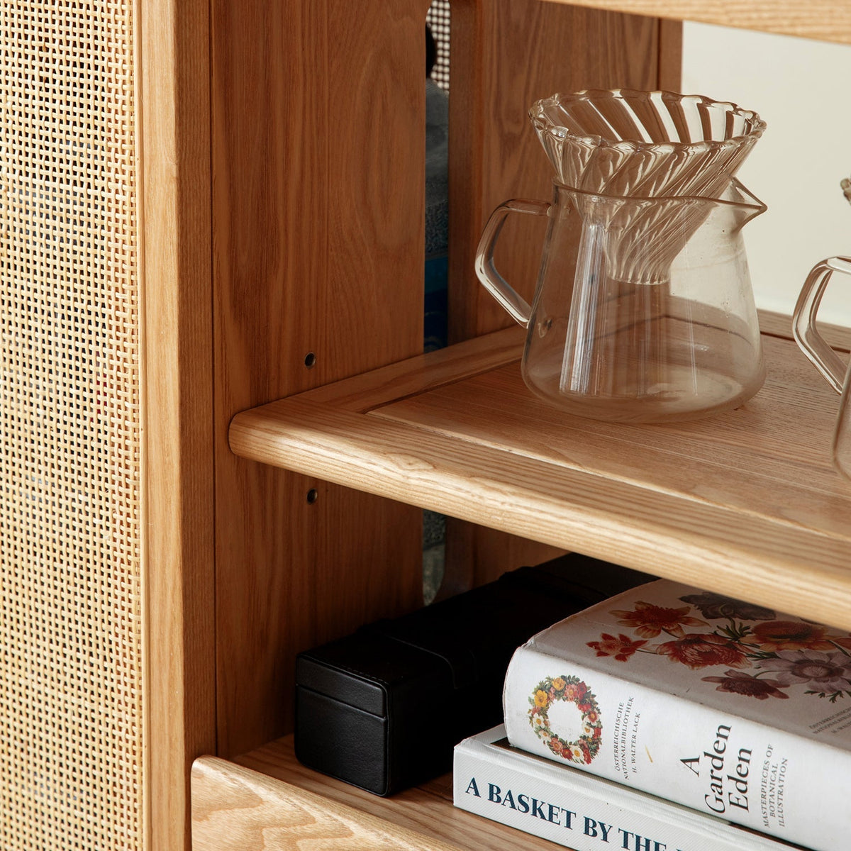 Scandinavian Oak Wood Wheel Tea Side Table VINE
