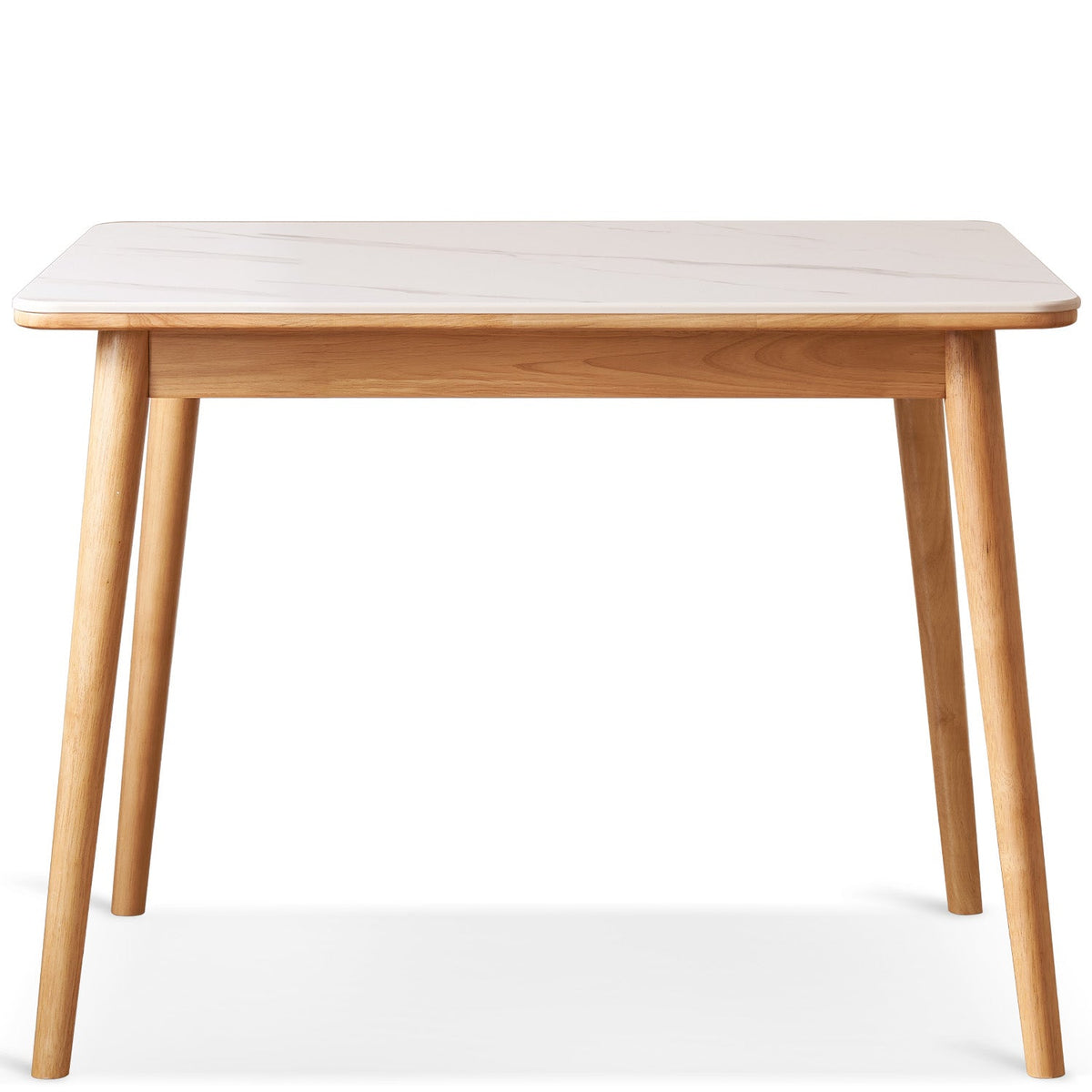 Scandinavian Sintered Stone Rubber Wood Dining Table ROWAN