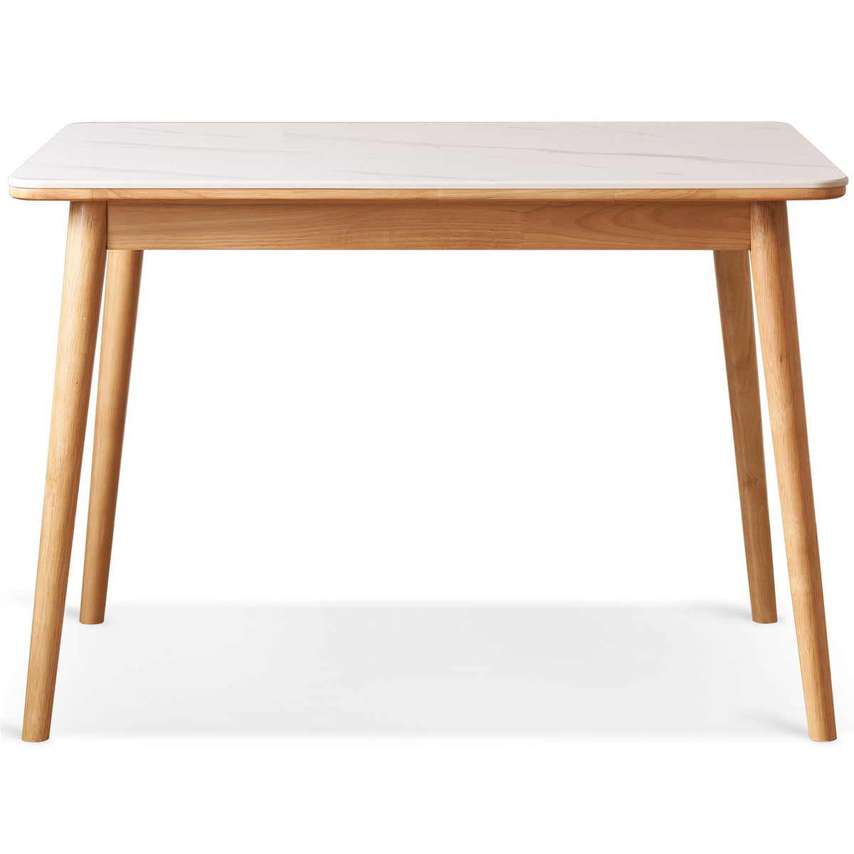 Scandinavian Sintered Stone Rubber Wood Dining Table ROWAN