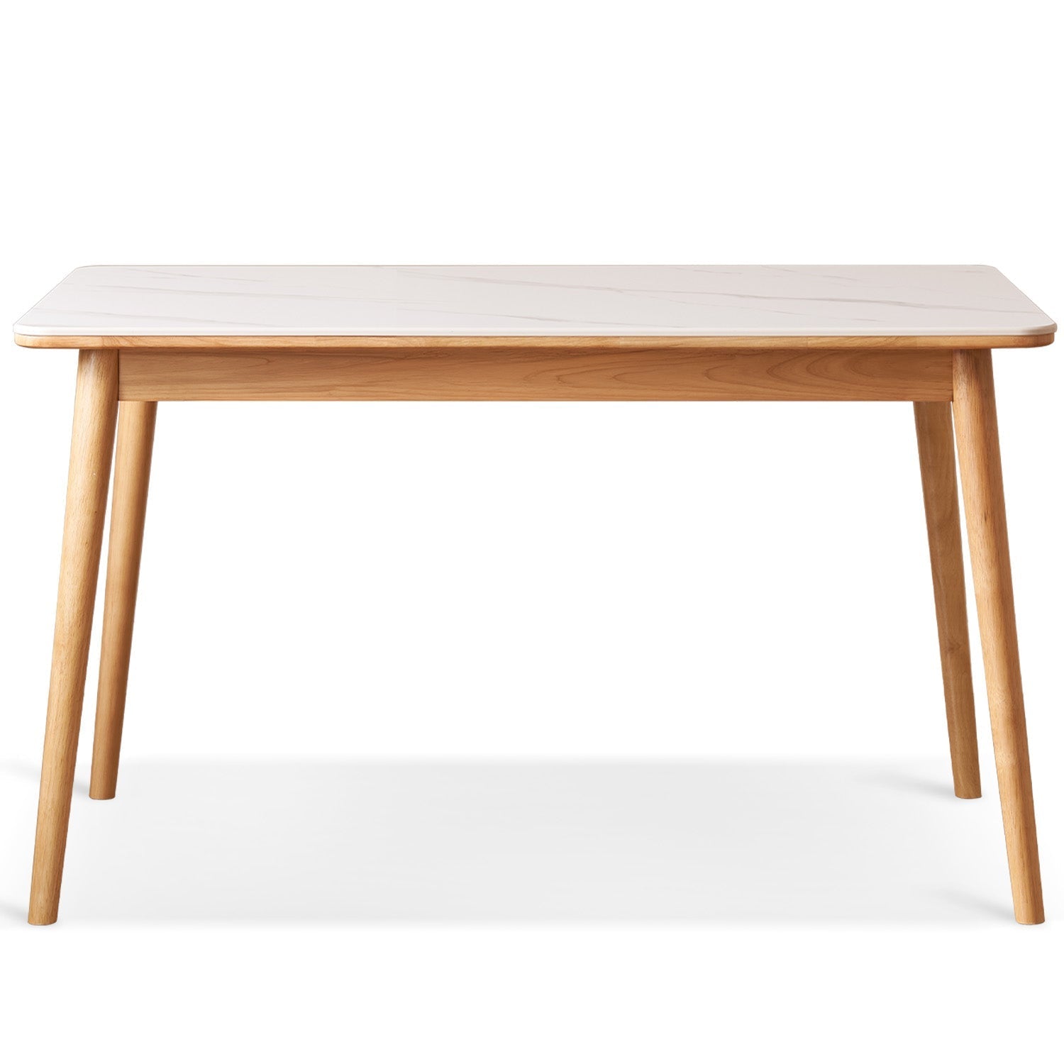 Scandinavian Sintered Stone Rubber Wood Dining Table ROWAN