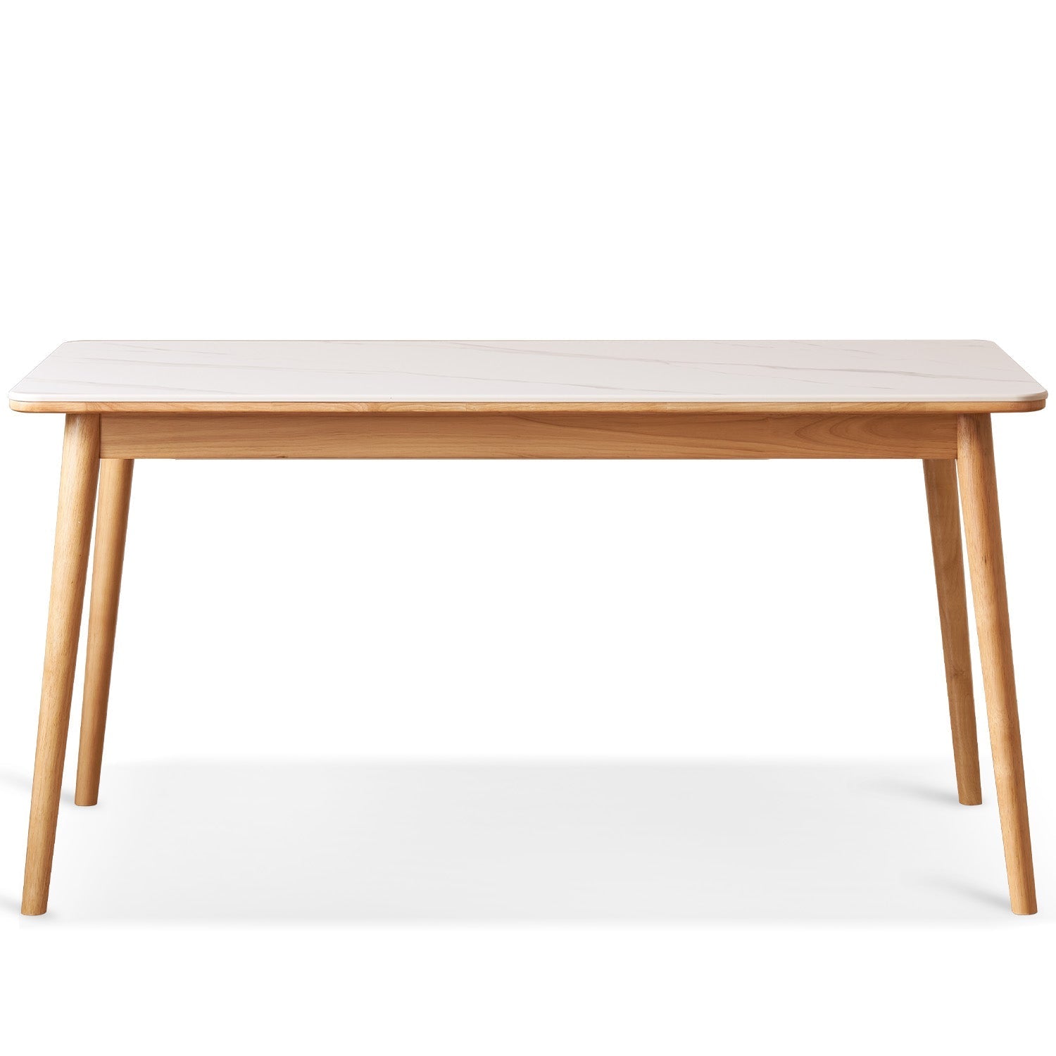 Scandinavian Sintered Stone Rubber Wood Dining Table ROWAN