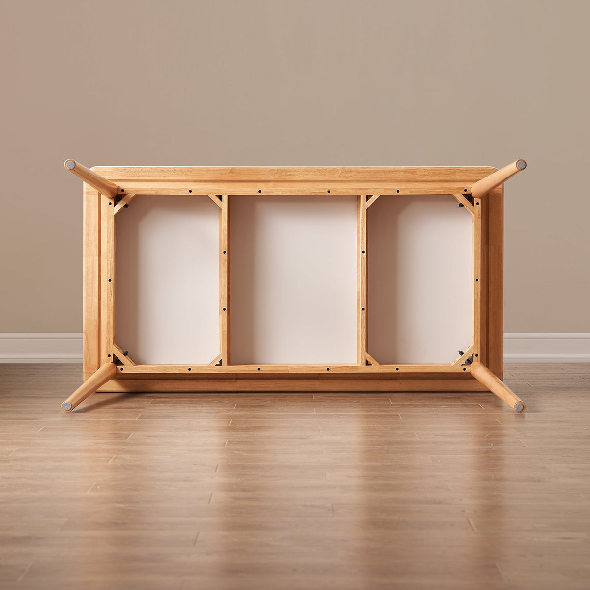 Scandinavian Sintered Stone Rubber Wood Dining Table ROWAN