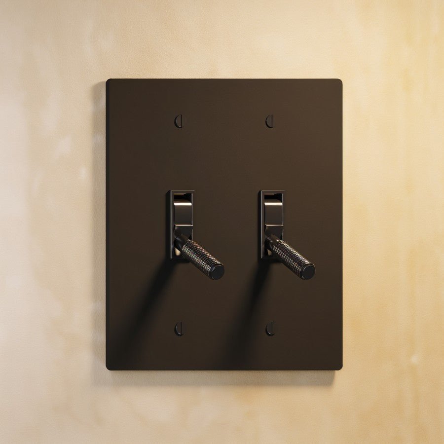 The Architectural Brass 4-Way Toggle Switch (1 to 5 Gang) - Open Box