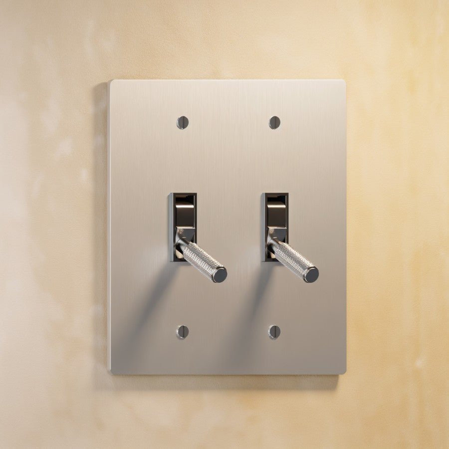 The Architectural Brass 4-Way Toggle Switch (1 to 5 Gang) - Open Box