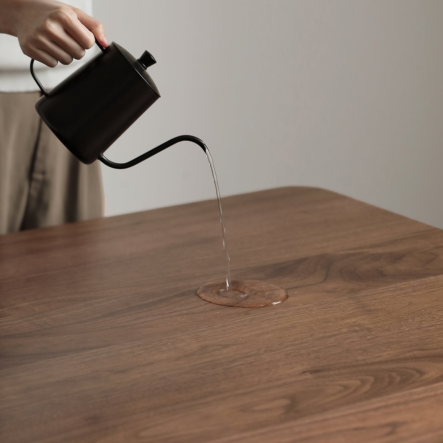 Japandi Walnut Wood Dining Table SAVOR