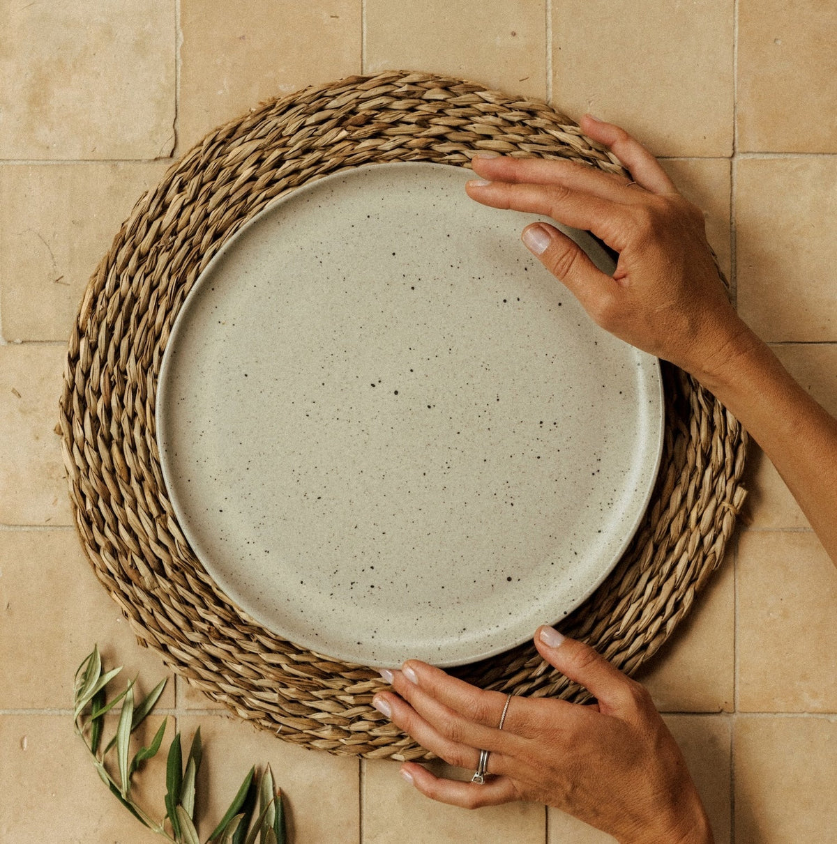Baja Round Seagrass Placemats, Set of 4