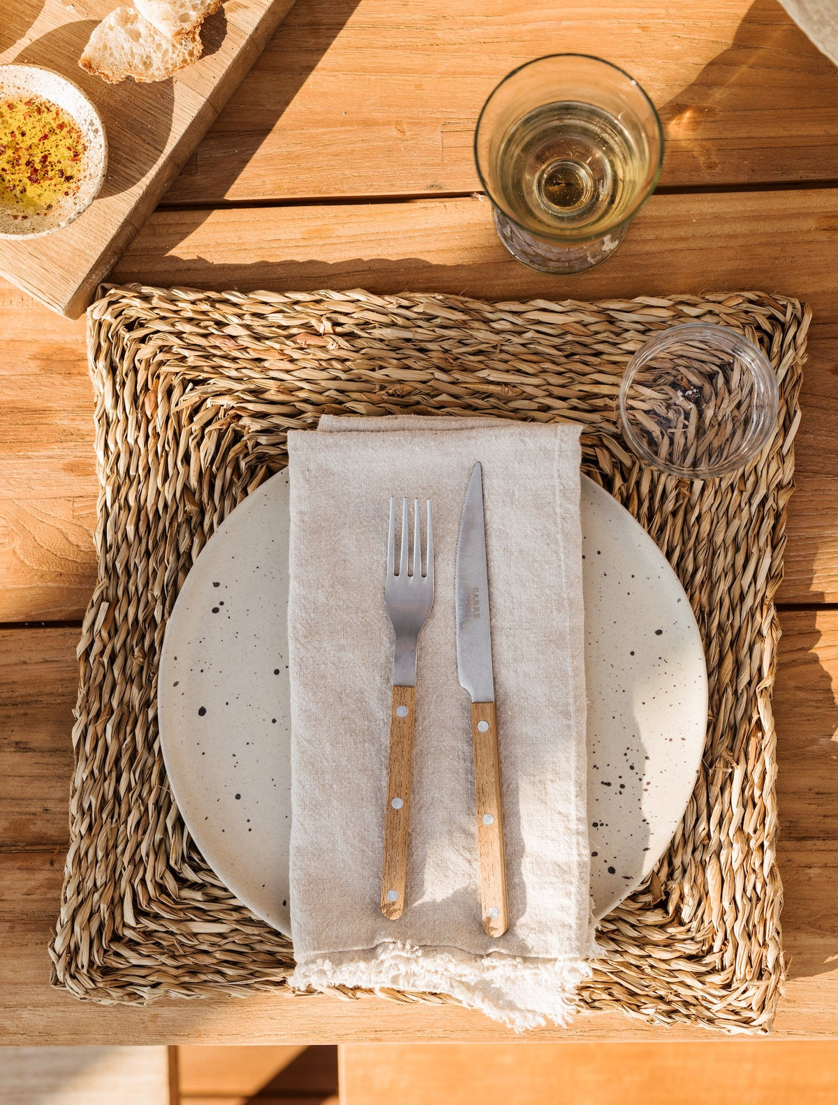 Baja Square Seagrass Placemats, Set of 4